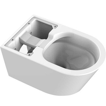 toilet bowl with flush and bidet ceramic pan